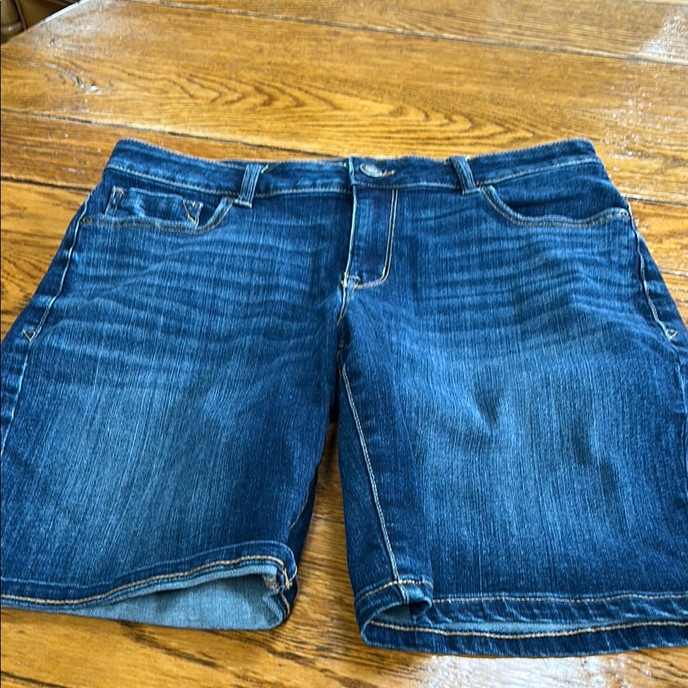 Maurices denim shorts.  Excellent condition.  Slight stretch. Size 12.